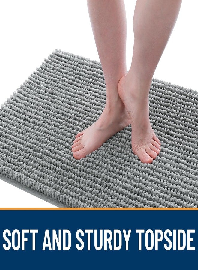 OLANLY Dog Door Mat for Muddy Paws 30x20, Ultra Absorbent Chenille Mud Doormat, Non-Slip Washable and Dirt Trapping Doormat for Indoor Entryway, Quick-Dry Indoor Pet Bed Mats for Dogs, Grey - Image 3
